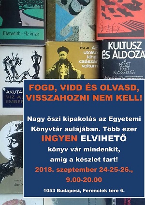 Kipakolták az ELTE könyvtárát